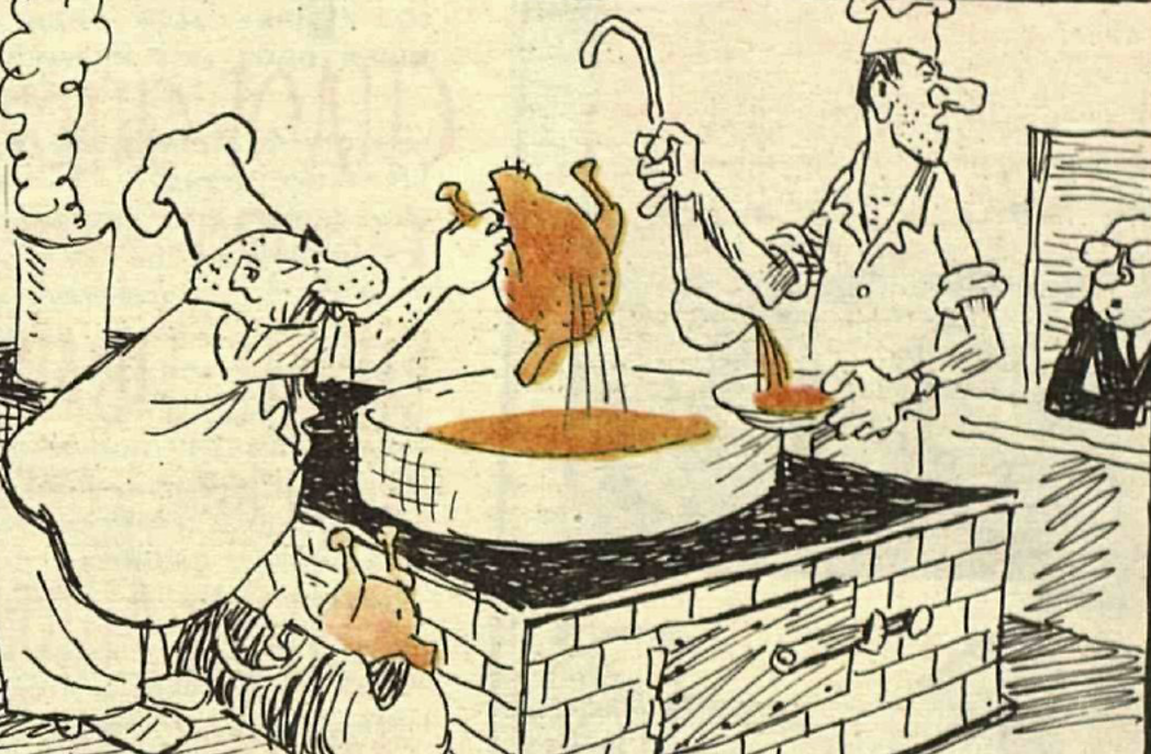 На первое с гуся вода...