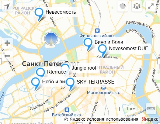 Карта мест