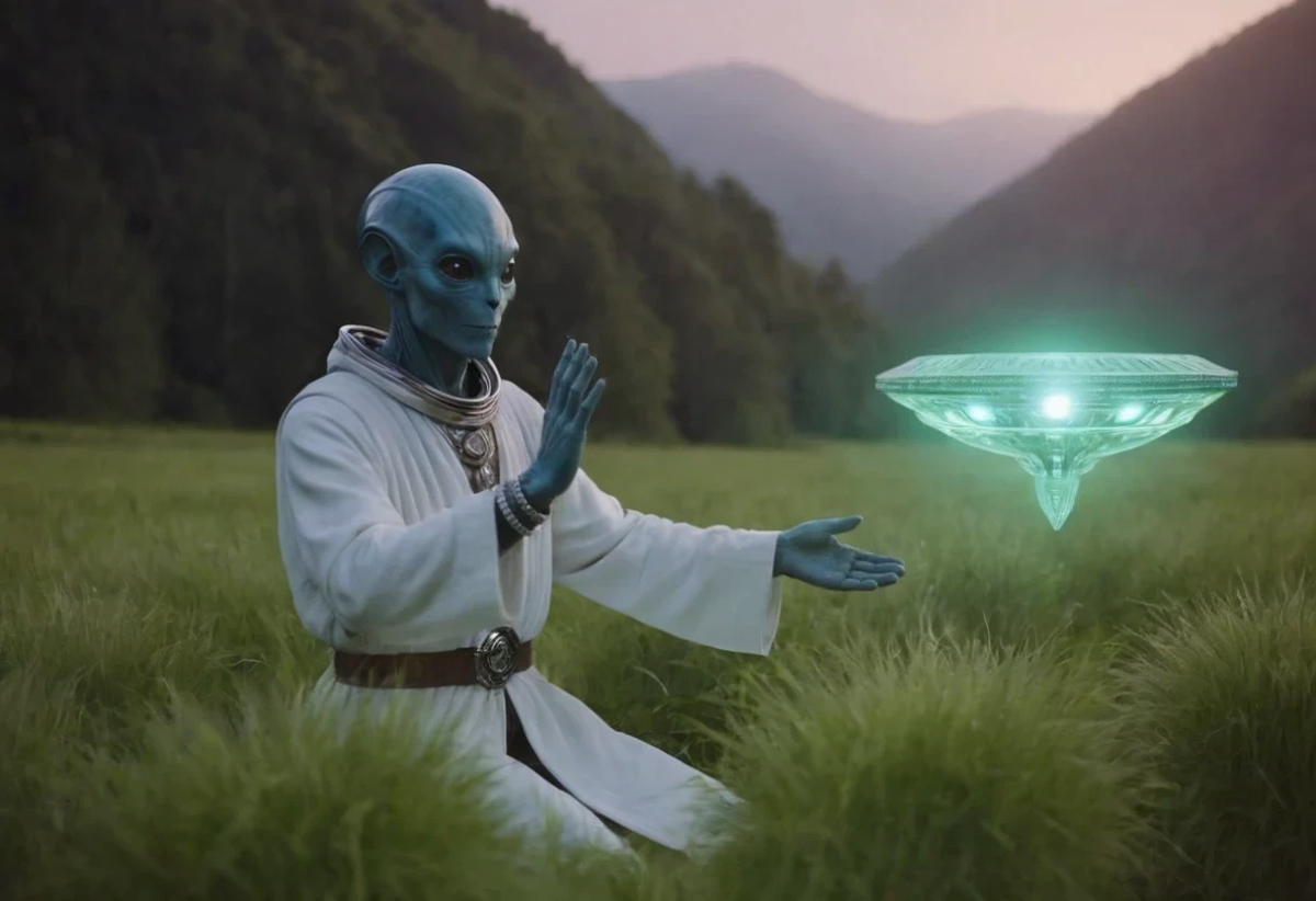 Он призвал свой космический корабль.