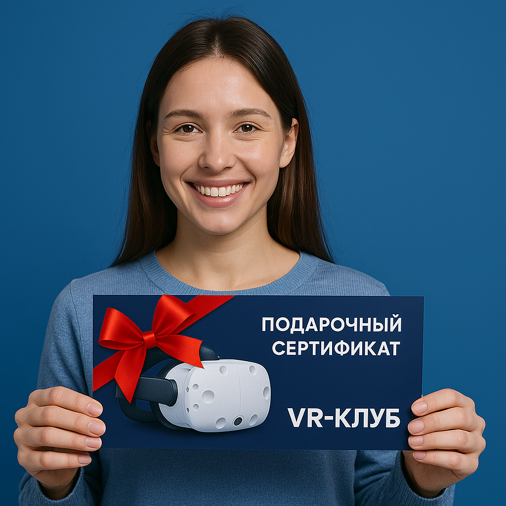 Подарочный сертификат в VR клуб