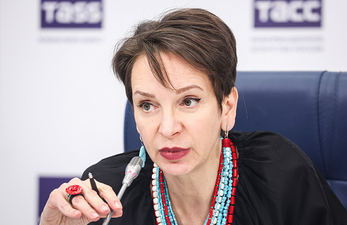    Директор премии «Большая книга» Татьяна Восковская во время пресс-конференции, посвященной юбилейному сезону национальной литературной премии.Сергей Фадеичев/ТАСС