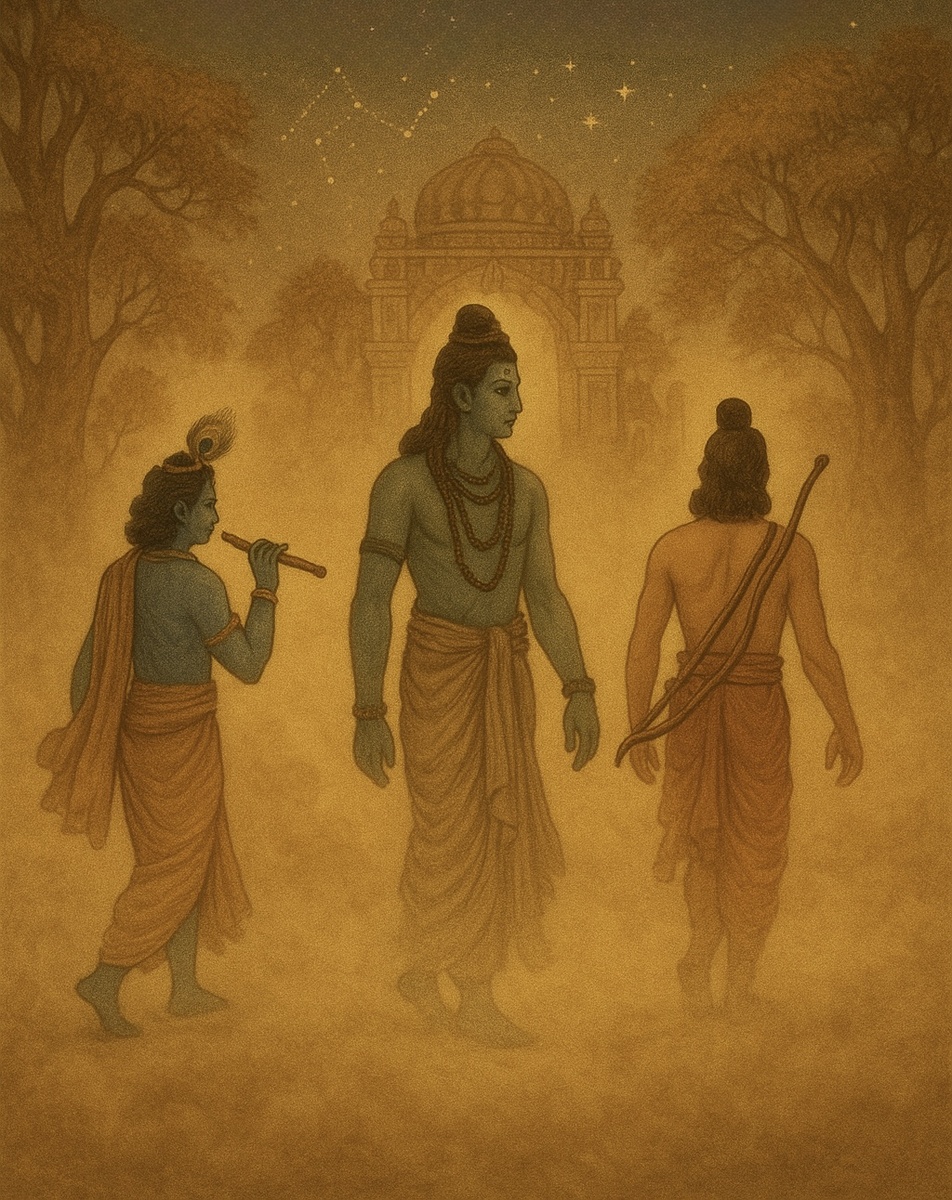 Кришна, Шива и Рама