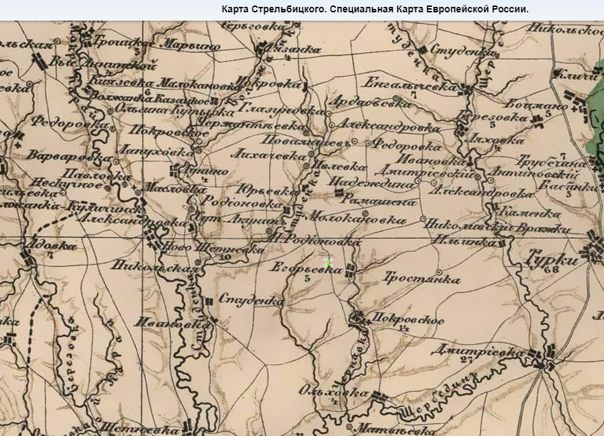 Карта Стрельбицкого. Фото из открытых источников.