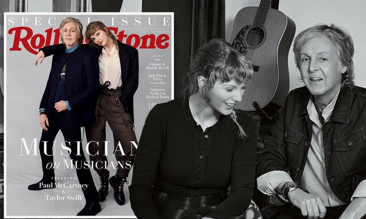 Специальный выпуск журнала Роллинг Стоун. Музыкант с музыкантом. Пол Маккартни и Тейлор Свифт.