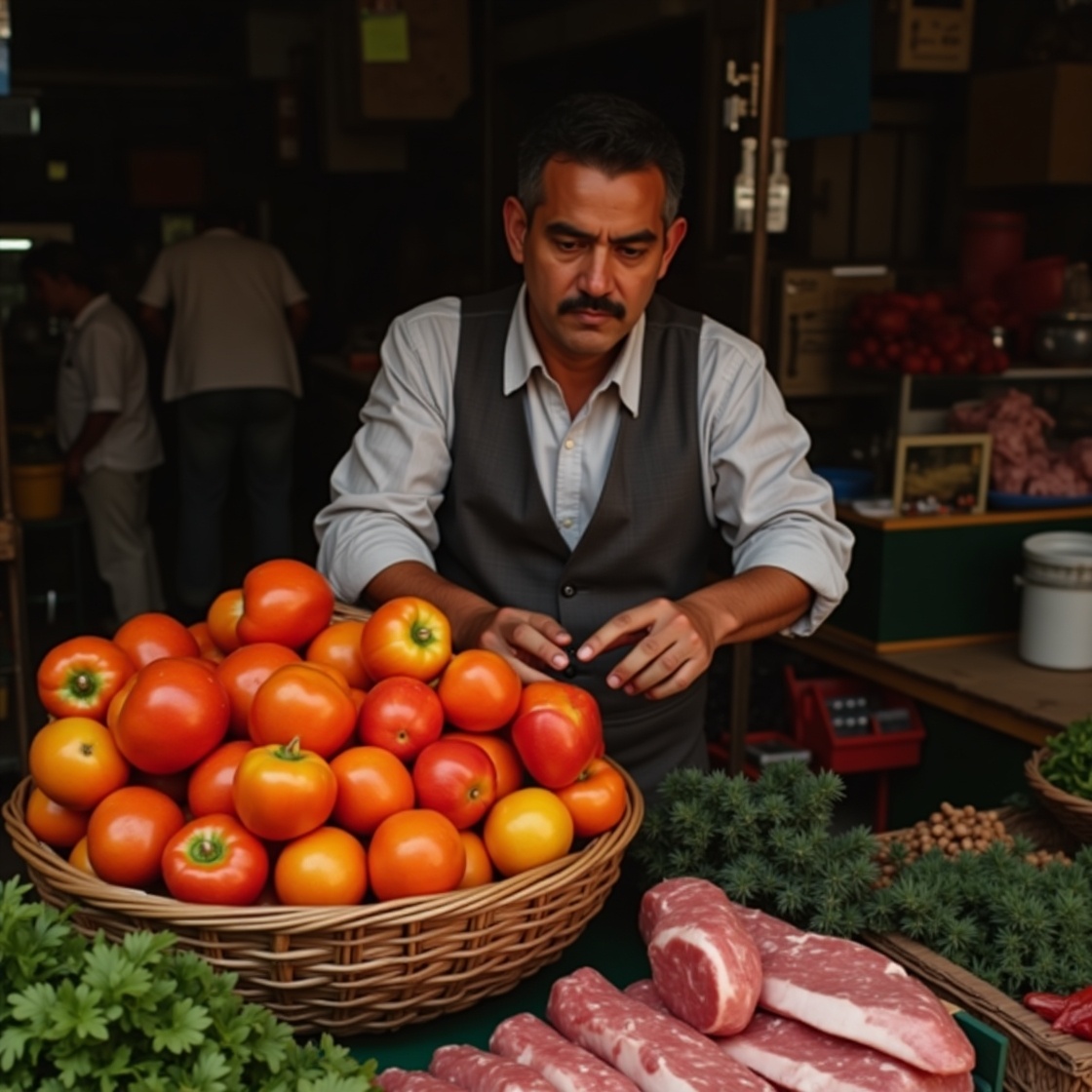 Выбираем овощи, фрукты на рынке