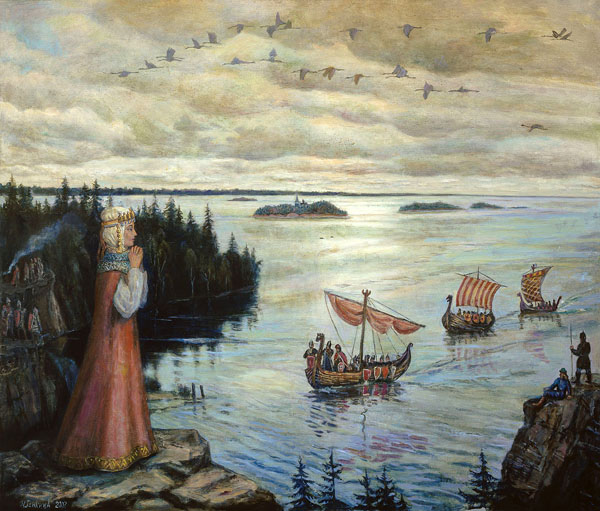 Картина “Умила Новгородская”, художник-славянист Нэлла
Александровна Генкина