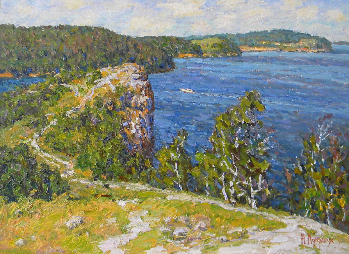 Николай Лукашук "Девья гора" 2018 картон, масло 33х47