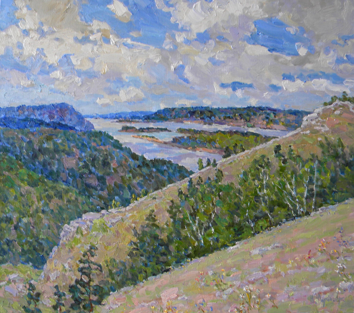 Николай Лукашук "Гора Стрельная" 2024 холст, масло 70х80