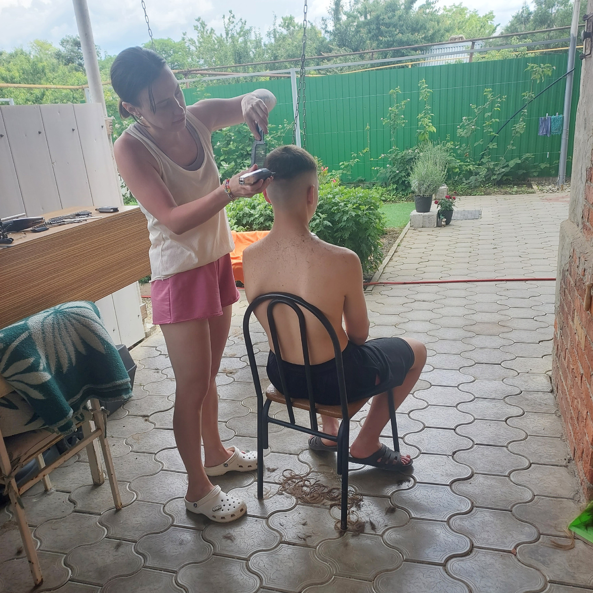 В процессе работы