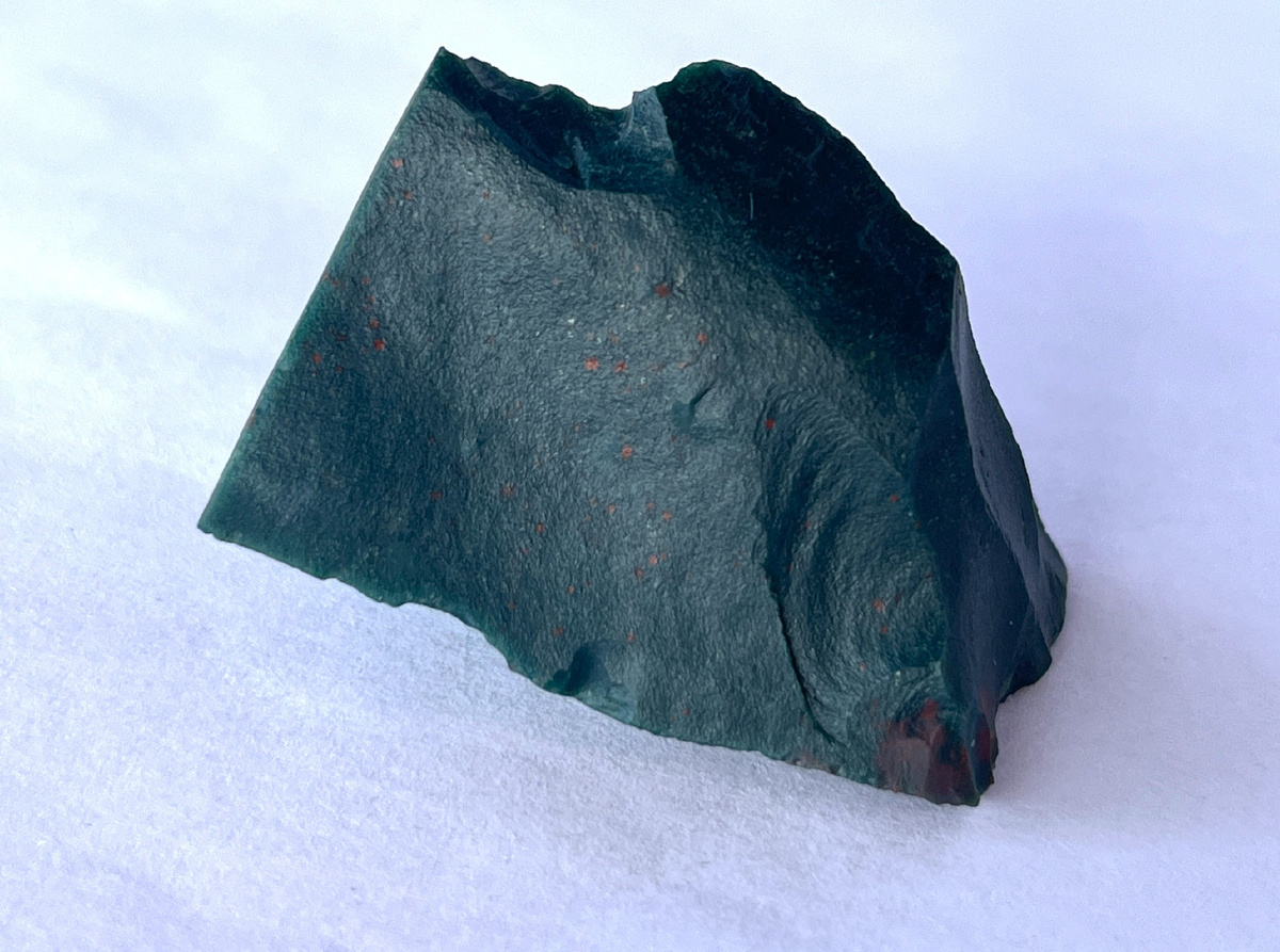 Образец гелиотропа из моей коллекции, месторождение Индия, шт. Гуджарат. 