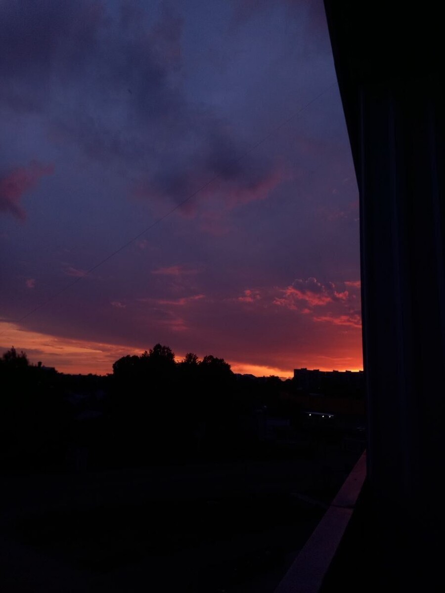    Закат в Бийске. Источник: t.me/biysknews2