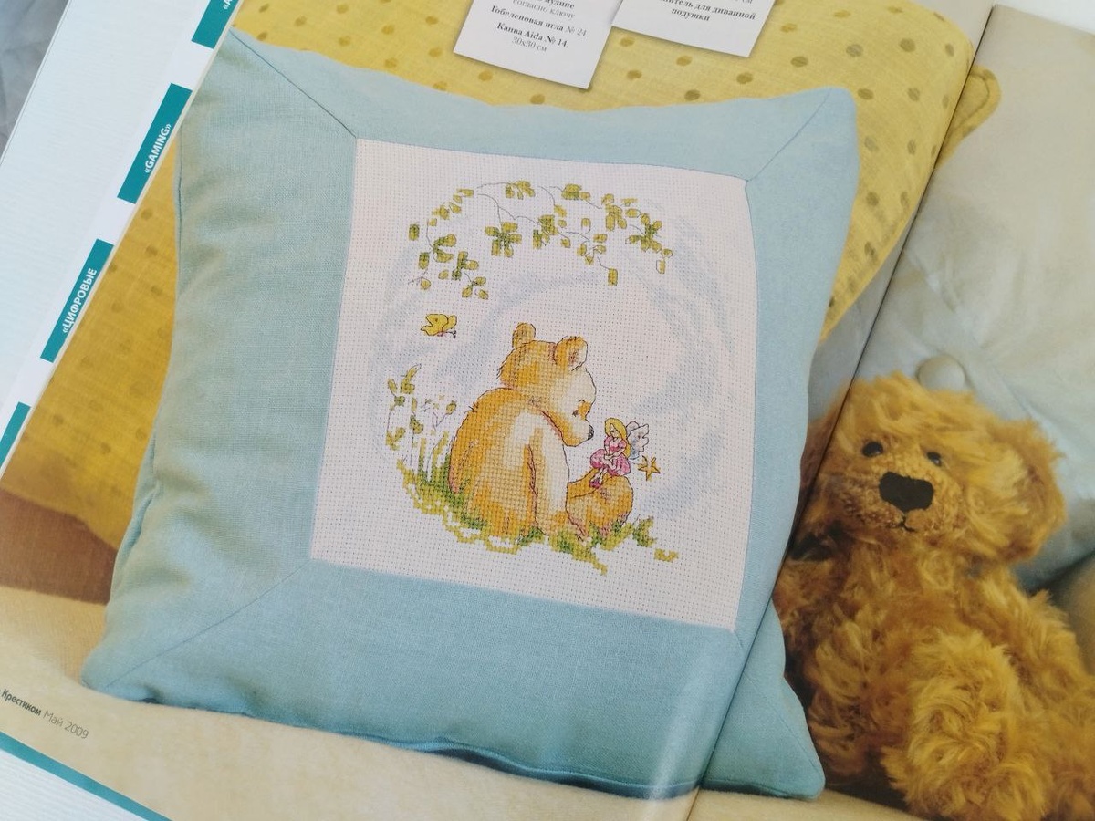 Пример оформления вышивки из журнала