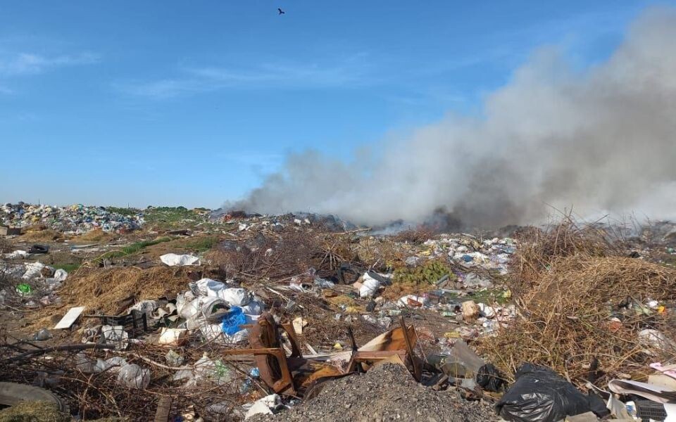    пожар на топчихинском полигоне ТКО