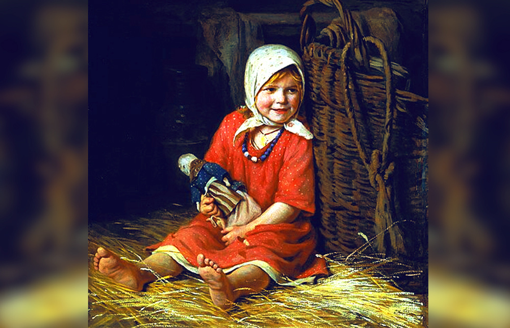 "Варька", картина К. Лемоха, написанная в 1893 году.