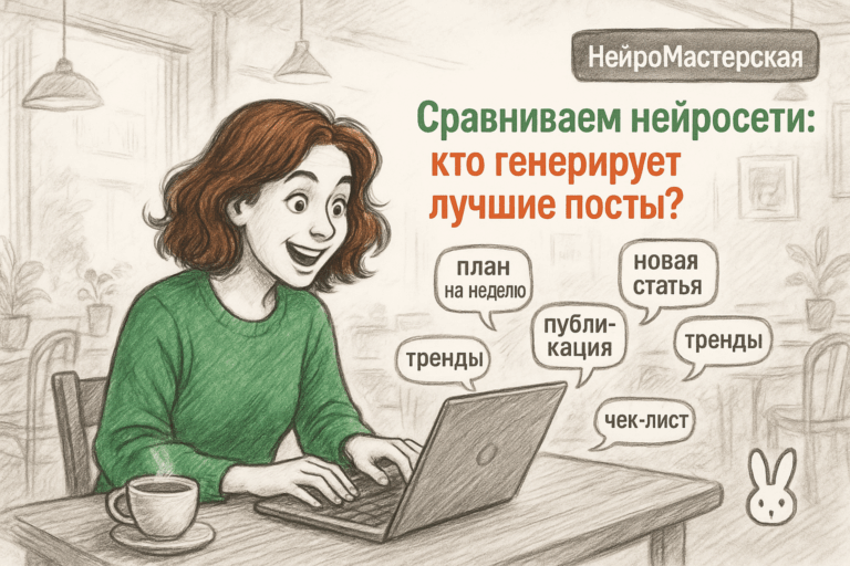    Сравниваем нейросети: кто генерирует лучшие посты? Оксана Солдатова