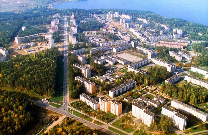 Заречный с высоты птичьего полета.