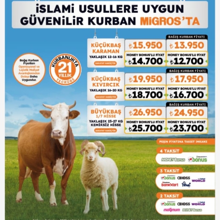 Афиша турецкого Migrоs-a перед Курбан-байрамом 2025 г.