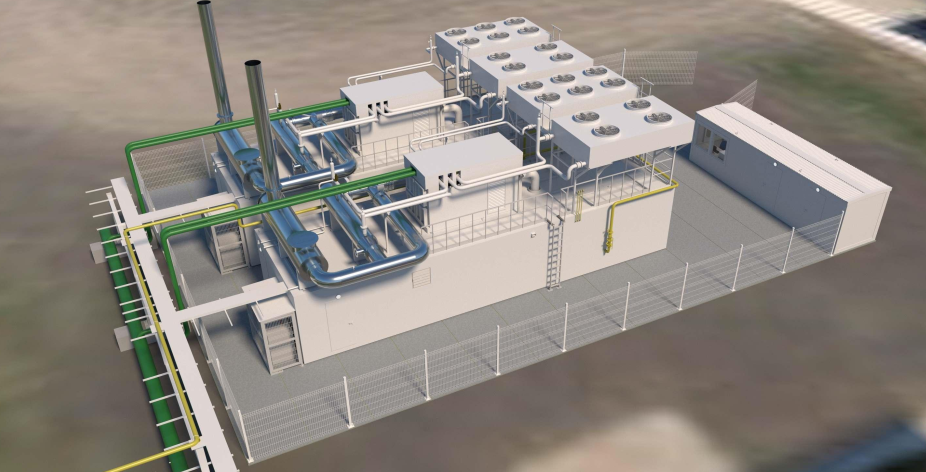 Проект мини-ТЭЦ в 3D