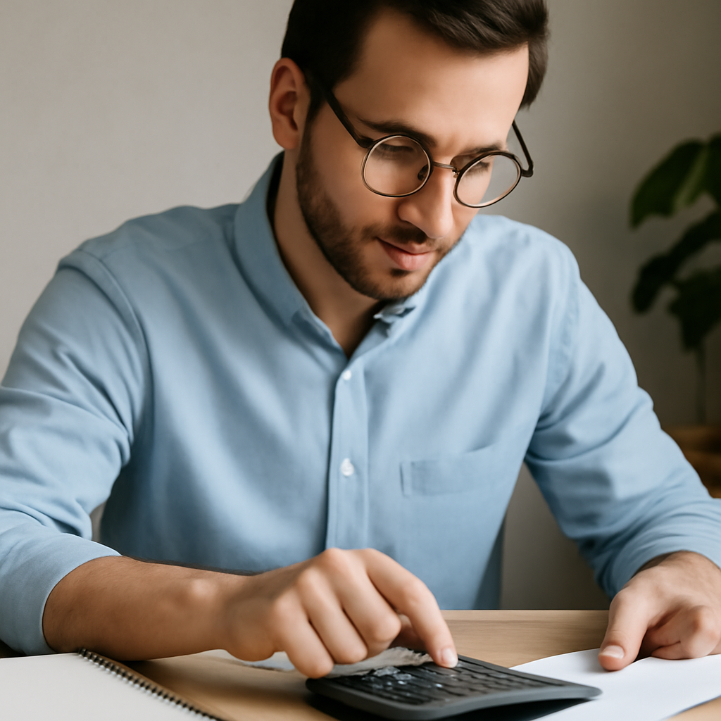 Считает бюджет.