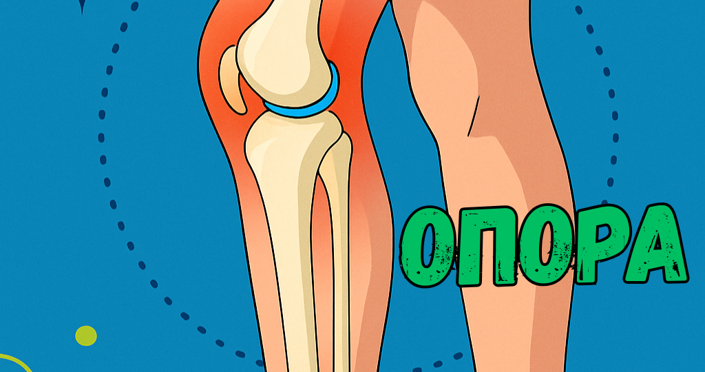 🦵 Твои колени — как шарниры в дверях. Пока смазка есть — работают. А если нет? Скрип. Боль. Ограничение.