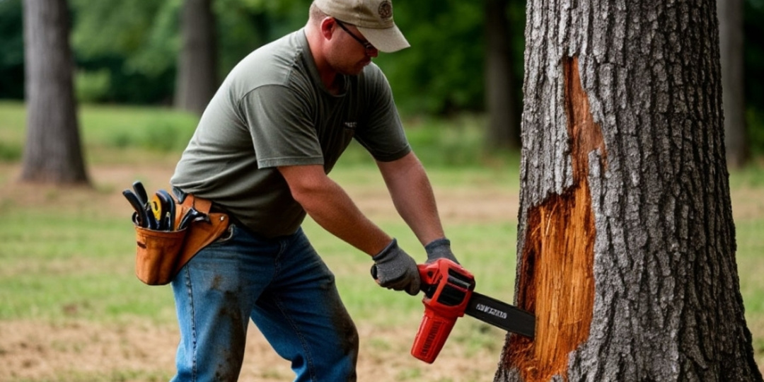 Спилил дерево на своём участке и получил штраф.