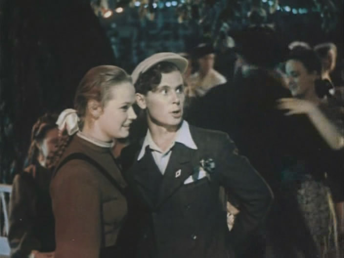 Нина Гребешкова в кинокартине «Смелые люди», 1950 год