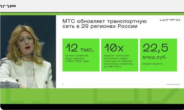 На фо­то: ге­нераль­ный ди­рек­тор МТС Инес­са Га­лак­тио­но­ва