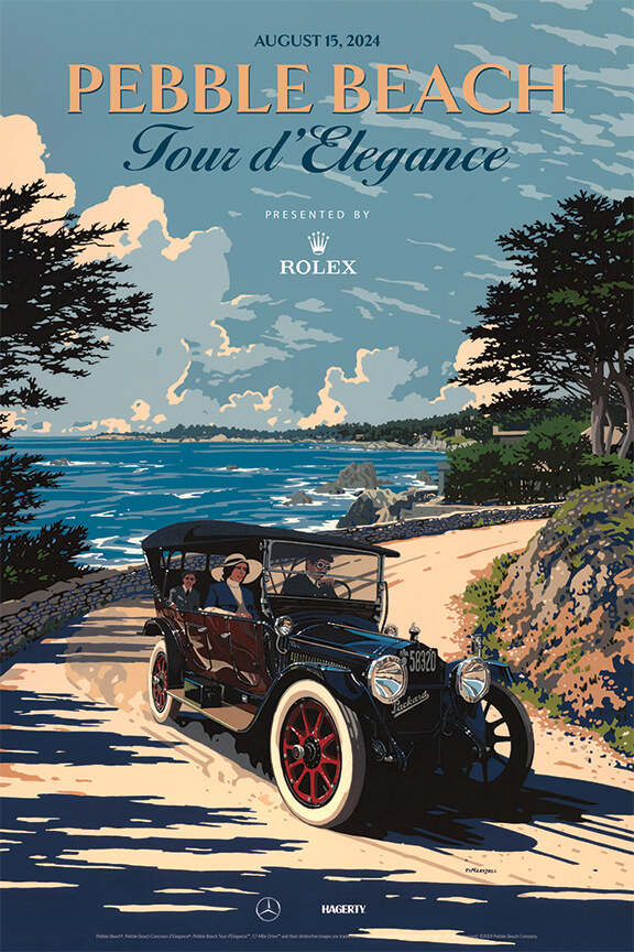 Афиши Pebble Beach Concours d’Elegance 2024 года