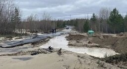    В Лангепасе сточные воды со снежного полигона уходили в протоку Каюковская