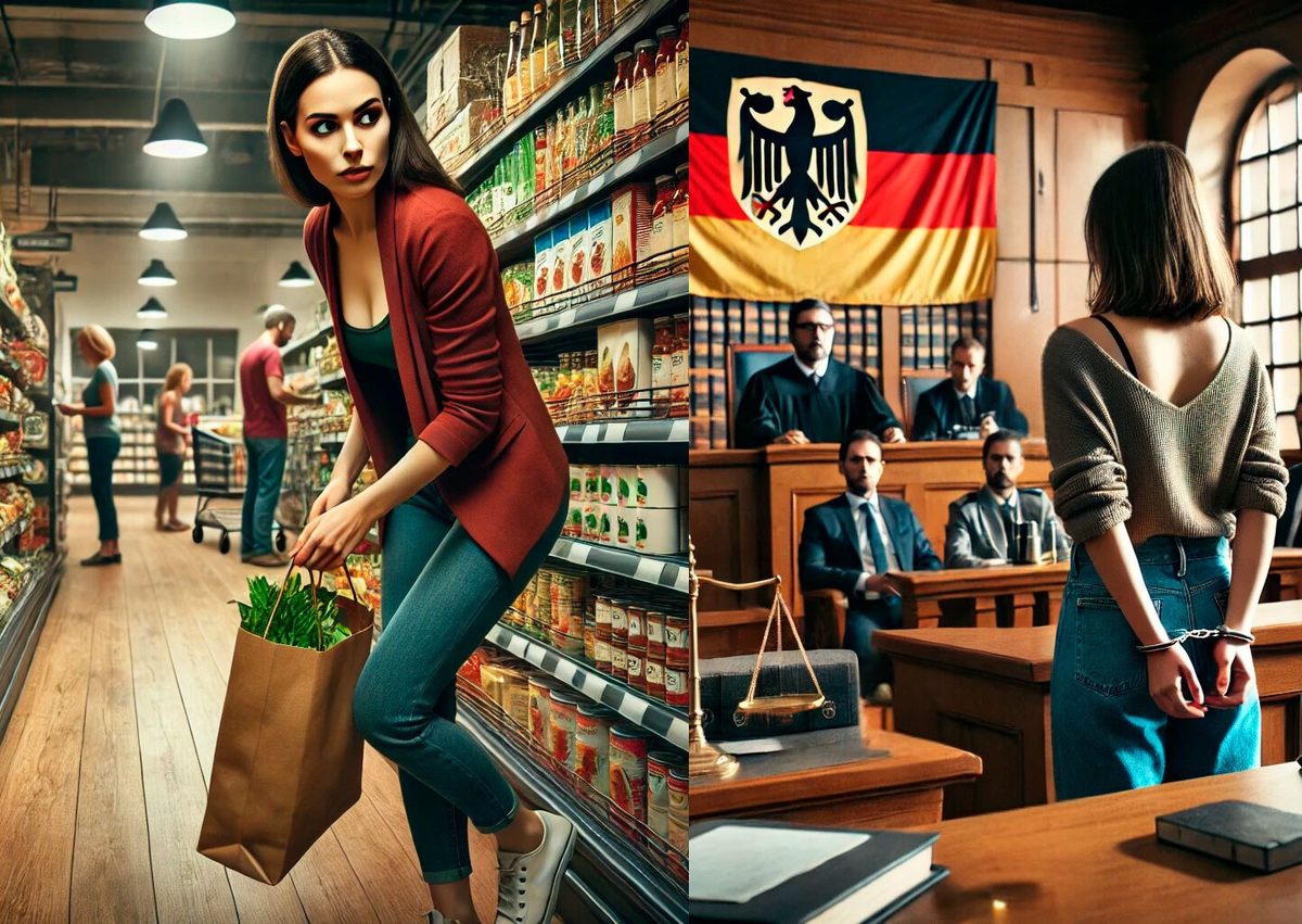 кража в магазине. УГоловное дело в Герании. Адвокаты в Берлине по-русски.