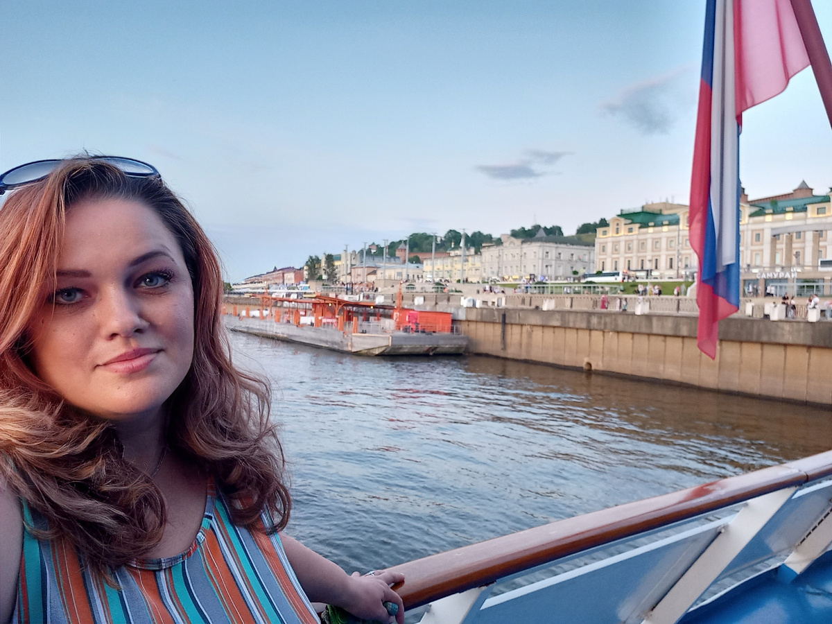 Фото автора статьи. Нижний Новогород. Теплоход "Александр Радищев"