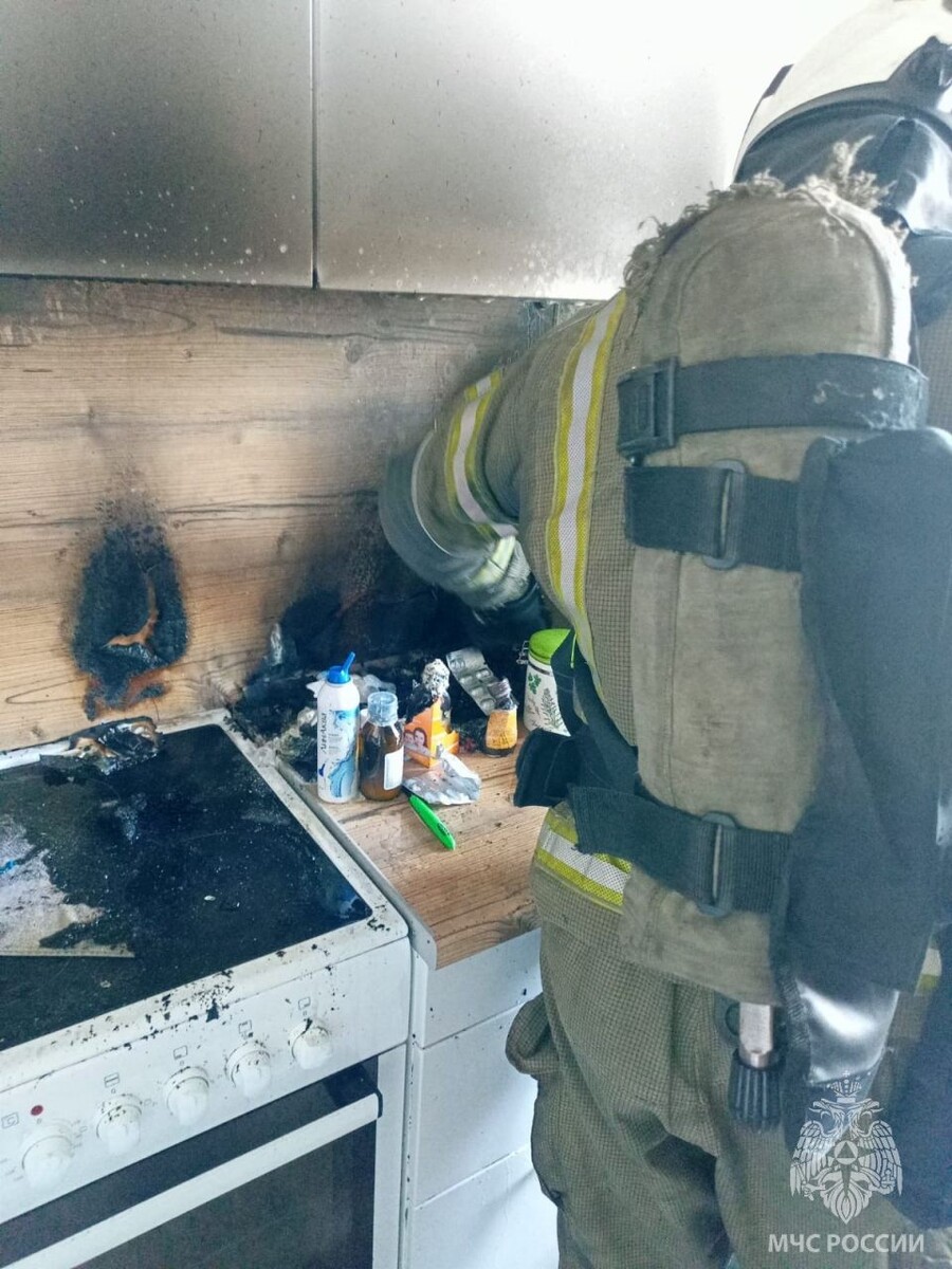    Пожар в многоэтажке на улице Балтийской в Барнауле. Источник: ГУ МЧС по Алтайскому краю