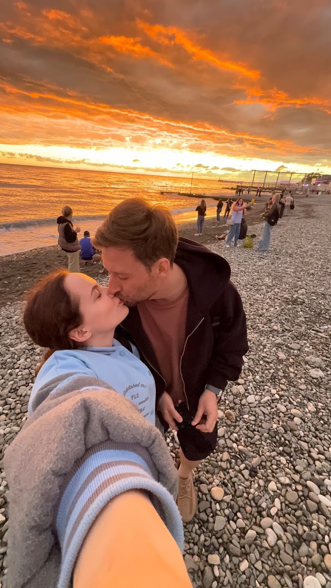 И сразу посмотрите на потрясающий закат! Ну какая красота!