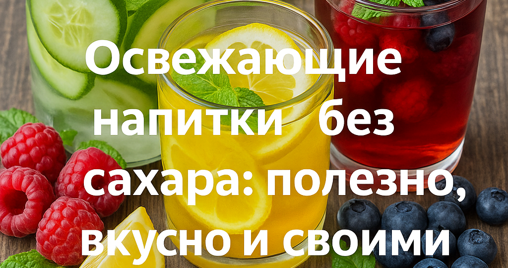 Освежающие напитки без сахара: полезно, вкусно и своими руками