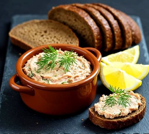 Сегодня делимся рецептом из форели с ароматом апельсина и кориандра. Он прекрасно подойдет для праздничного стола или утреннего тоста.

🛒 Ингредиенты:
Филе форели (свежей) — 300 г

Копчёная форель (обрезь тоже подойдёт) — 80 г

Сливочное масло — 40 г

Сметана — 3 ст. л.

Апельсин — ½ (цедра и сок)

Кориандр — ⅓ ч. л. (подсушить и растереть в ступке)

Молотый перец — по вкусу

Соль — по вкусу

👩‍🍳 Пошаговый рецепт:
Шаг 1. Сварите филе форели на пару (примерно 10 минут). Снимите кожу, удалите серые части, а мякоть разомните вилкой.
Шаг 2. Пока рыба тёплая, вмешайте в неё сливочное масло. Дайте остыть.
Шаг 3. Мелко порубите копчёную форель.
Шаг 4. Натрите немного апельсиновой цедры и выжмите сок (примерно 2 ст. л.).
Шаг 5. Соедините все ингредиенты: отварную рыбу, сметану, сок и цедру, копчёную рыбу, кориандр, перец, соль. Хорошо перемешайте.
Шаг 6. Переложите в контейнер с крышкой и уберите в холодильник минимум на 2 часа (лучше — на ночь).

🍽 Подача:
Рийет подаётся холодным, но лучше за 30 минут достать из холодильника. Намазывайте на тосты, багеты или домашний хлеб. Это не просто закуска — это гастрономическое удовольствие!

✅ Совет: хранить рийет можно 2–3 дня в закрытой посуде. Отлично сочетается с белым вином или лимонной водой.

💬 Ставьте лайк, сохраняйте рецепт и пишите в комментариях, если хотите больше таких интересных блюд!

