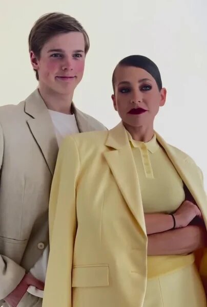    Юлия Барановская с сыном. Фото: КП