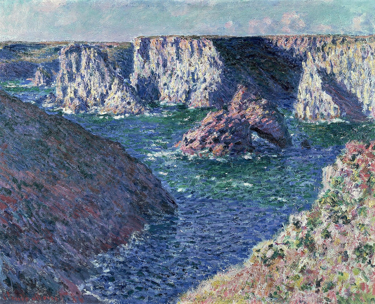 Клод Оскар Моне, «Скалы в Бель-Иль», 1886, холст, масло, 79 х 63 см, Музей изящных искусств, Реймс
