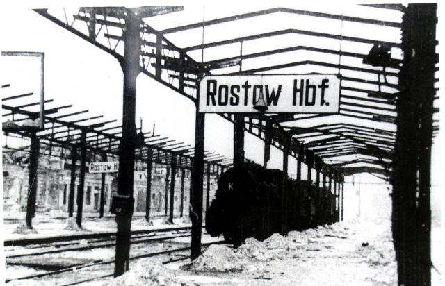 Железнодорожный вокзал в Ростове-на-Дону в годы войны