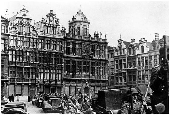 Брюссель, оккупированный немцами. 1940. https://vk.com/wall-62724570_110432