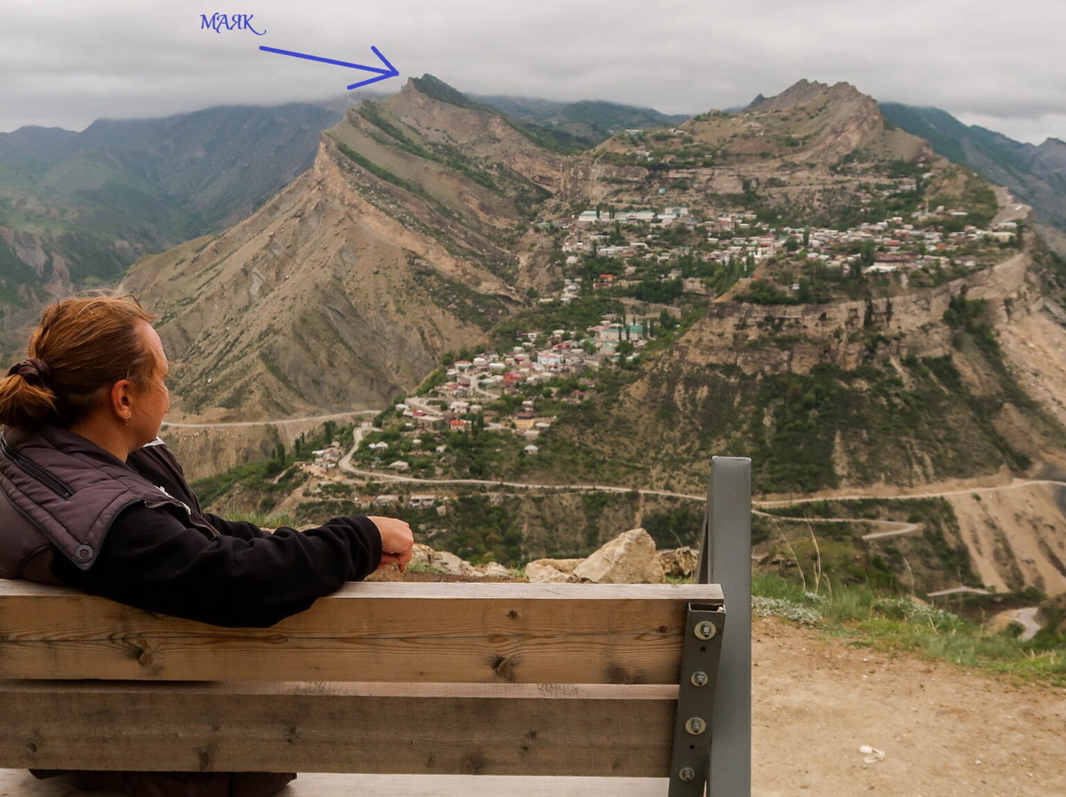 Вид на Гуниб, Маяк с точки Айвазовского. 