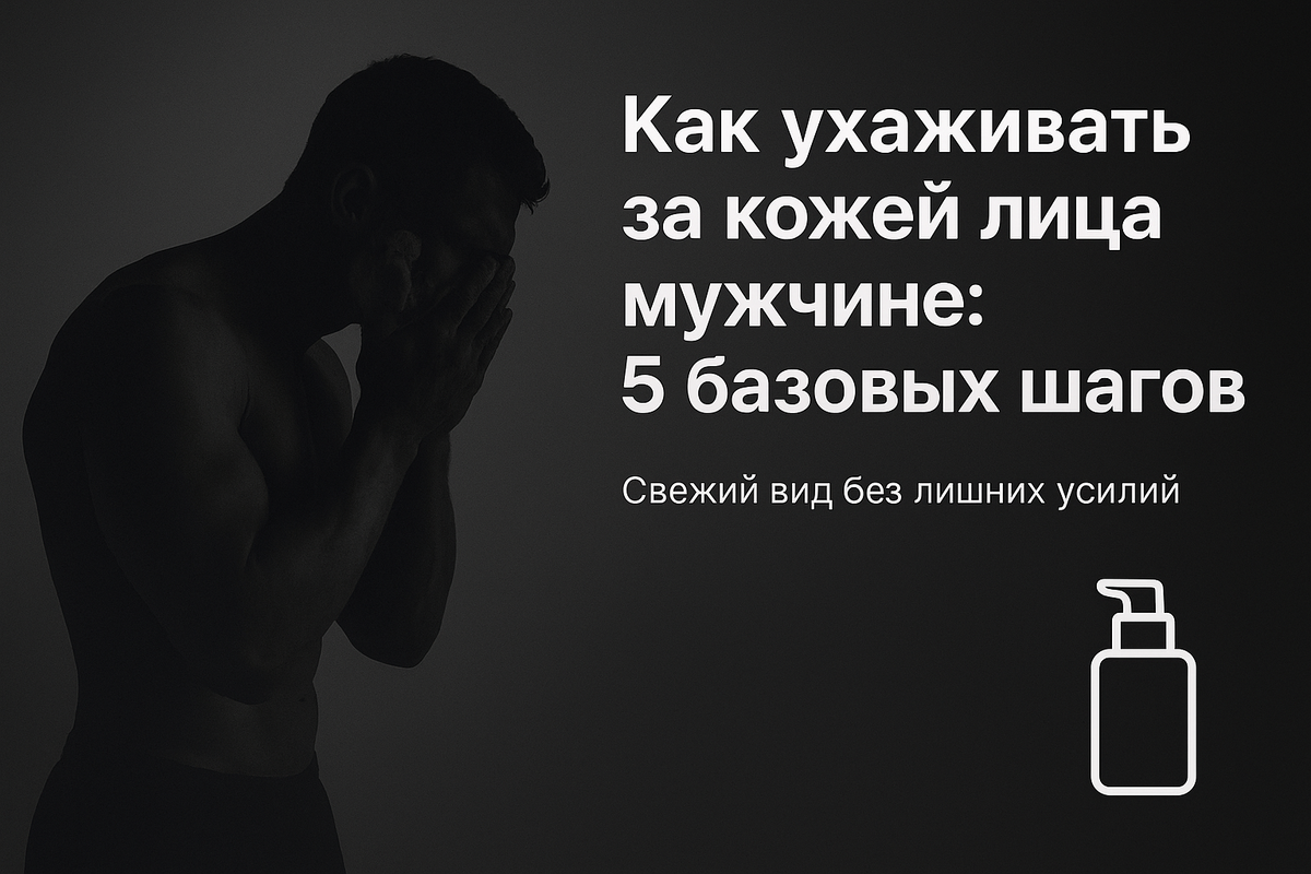 Как ухаживать за кожей лица мужчине: 5 базовых шагов для ухоженного вида