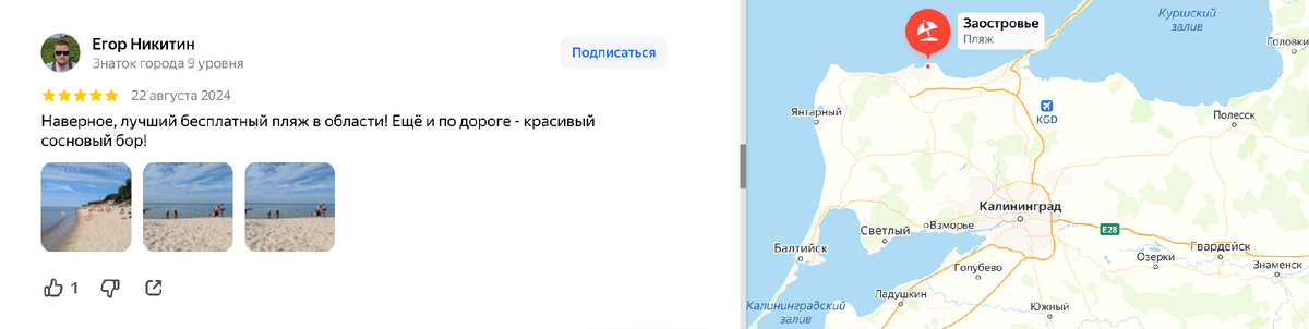 "Наверное, лучший бесплатный пляж в области!": отзыв на сайте Яндекс.карты