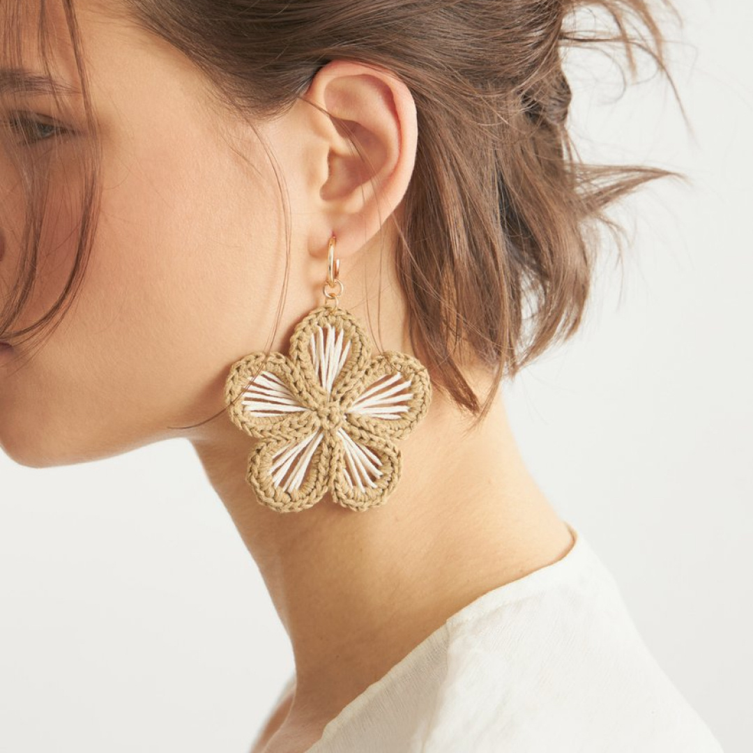 Серьги с подвесками макраме́ LIME