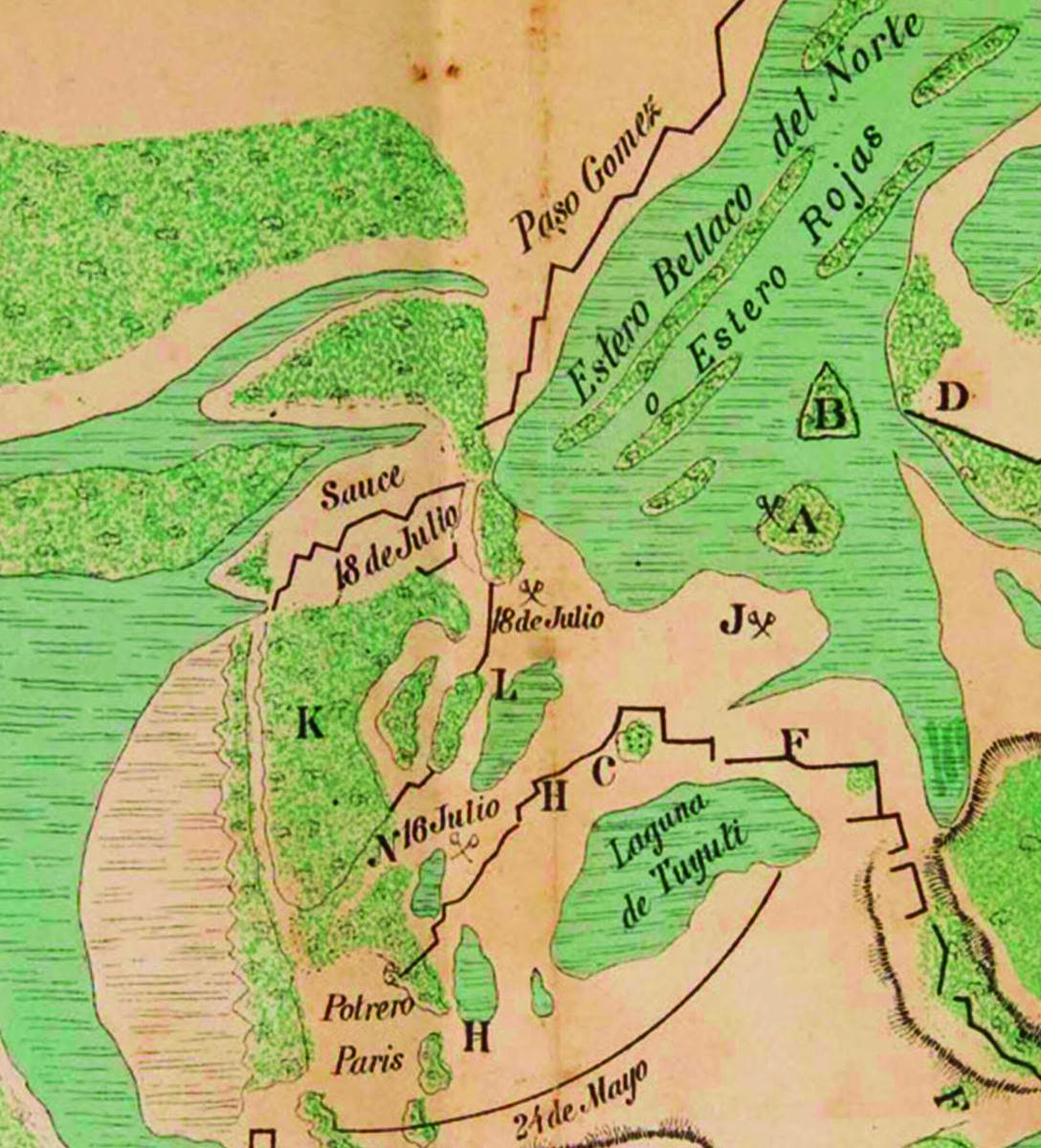 Место боя при Бокерон-дель-Саусе