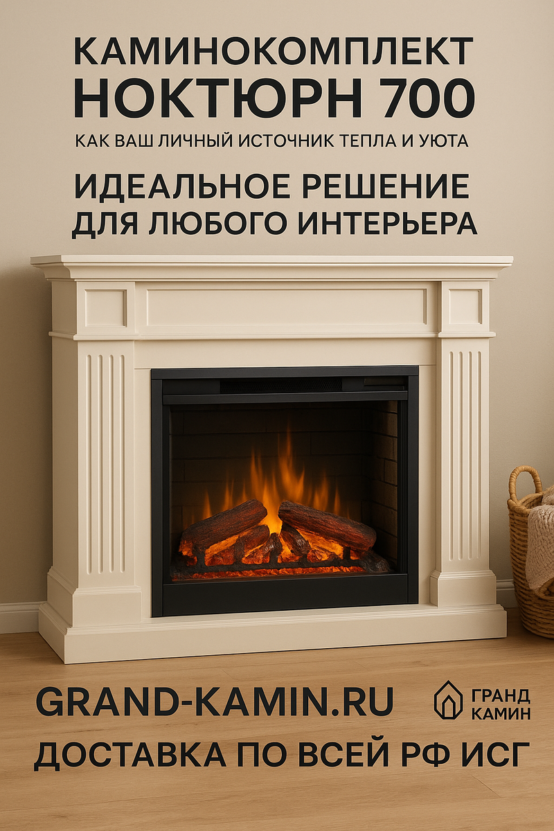    Каминокомплект Ноктюрн 700 как ваш личный источник тепла и уюта: идеальное решение для любого интерьера Kamin