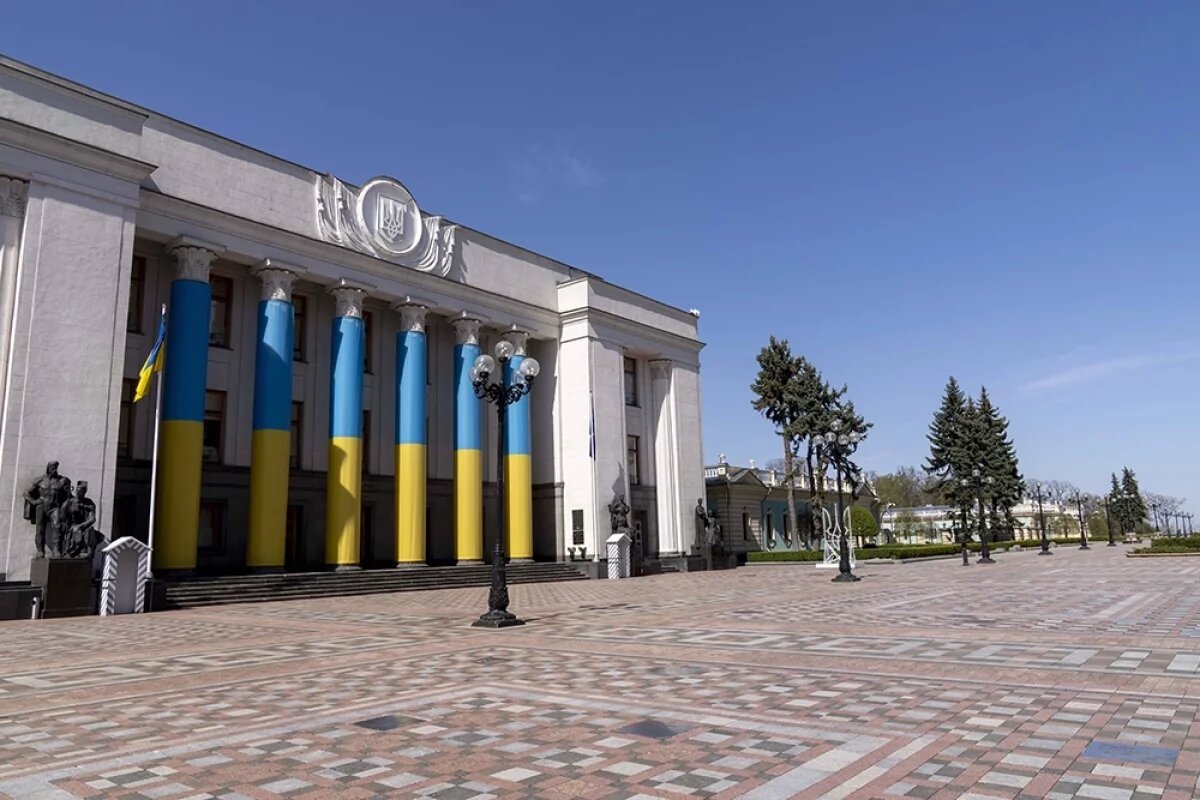    Главное здание Украинского парламента, Верховная Рада Украины, в столице Украины Киеве.