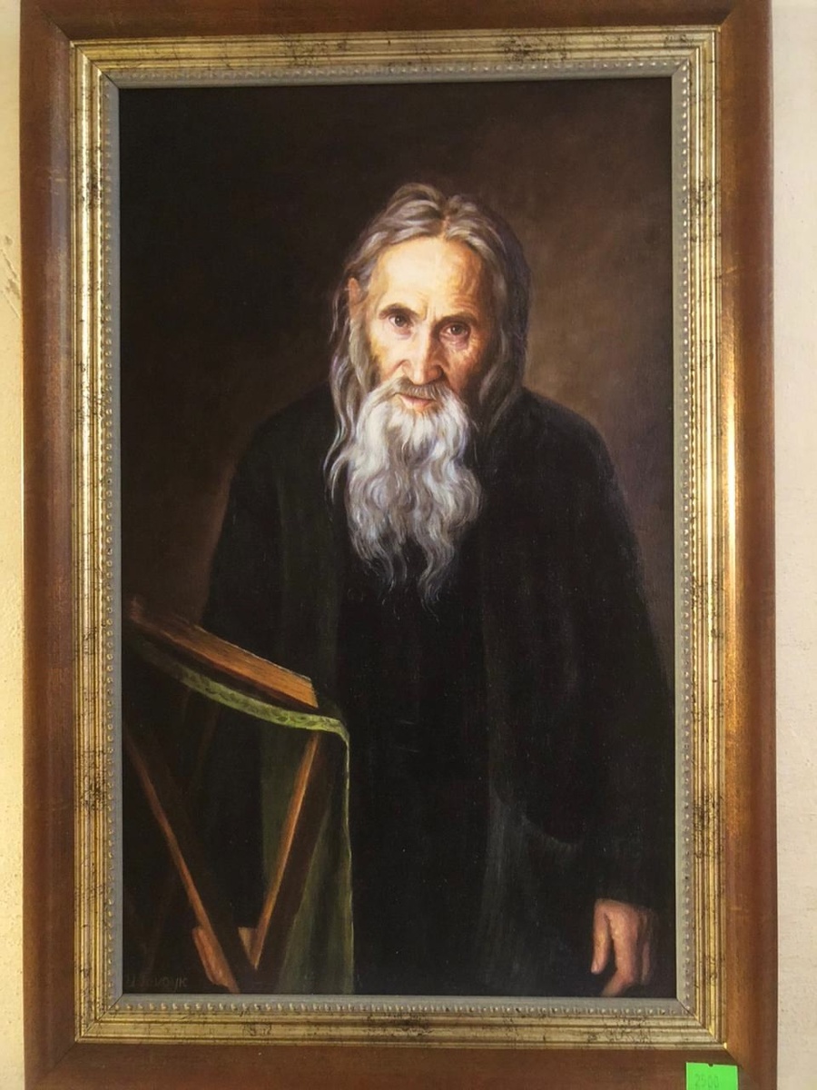 Портрет старца Илия в магазине Оптиной пустыни. Фото автора статьи