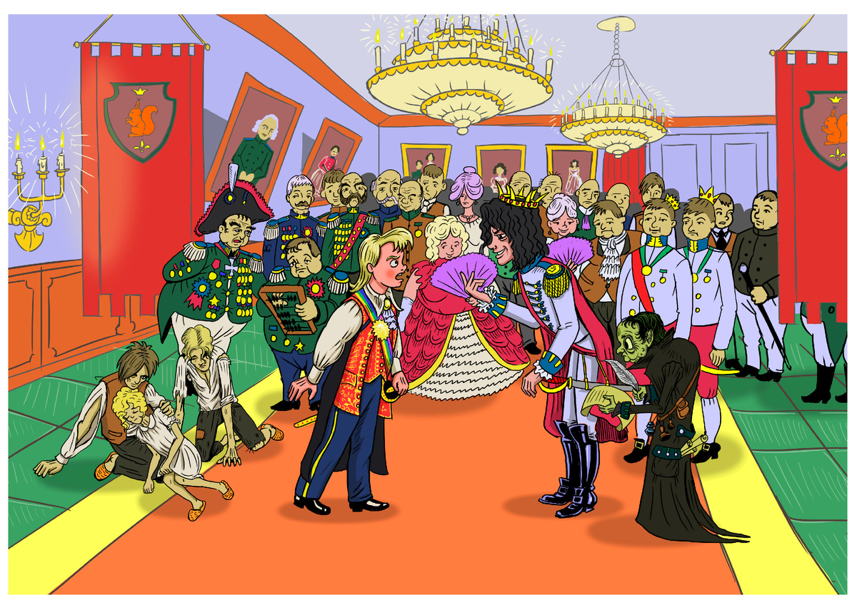 Вторая иллюстрация к сказке Король-Дворец