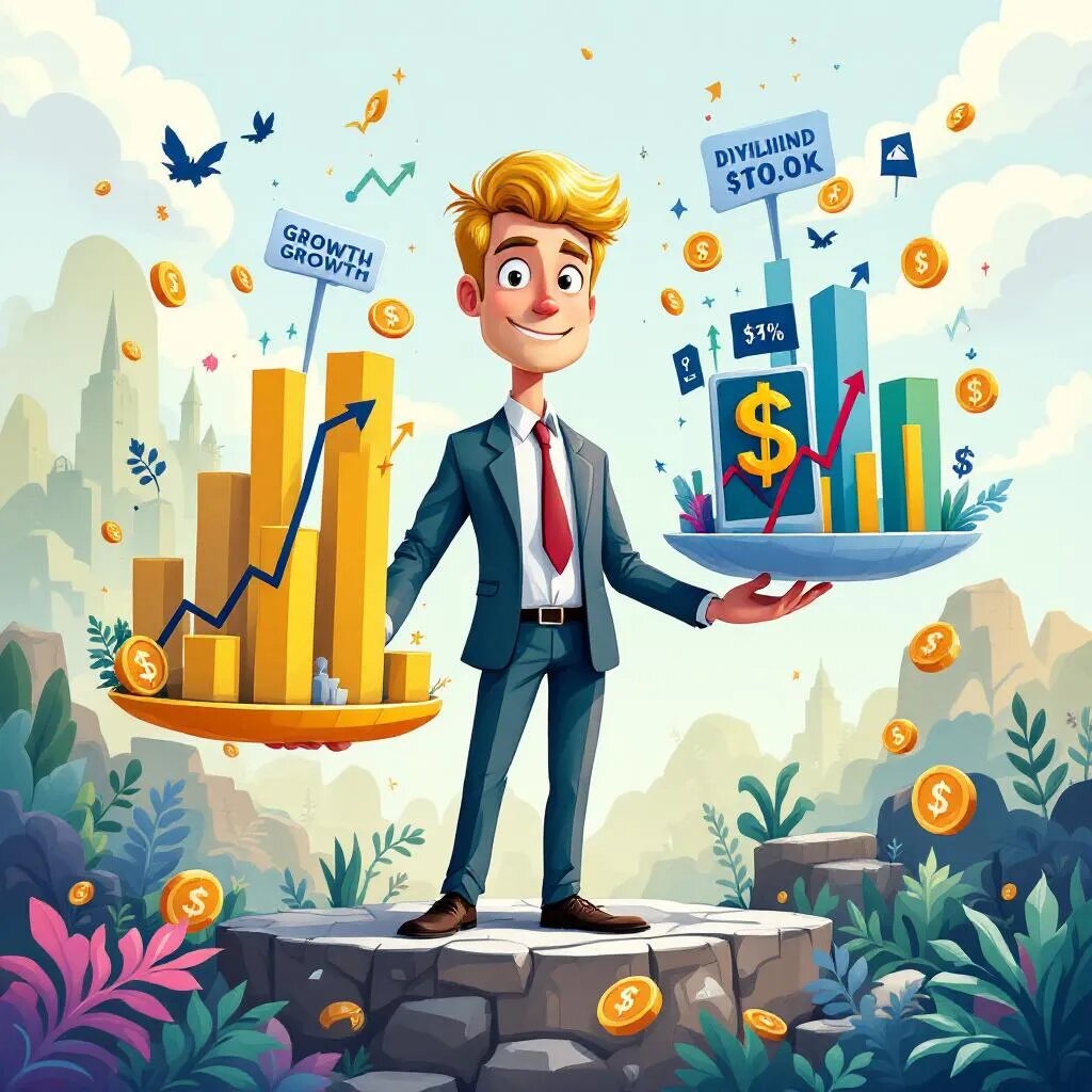    Как выбрать между акциями роста и дивидендными бумагами: пошаговое руководство для инвесторов