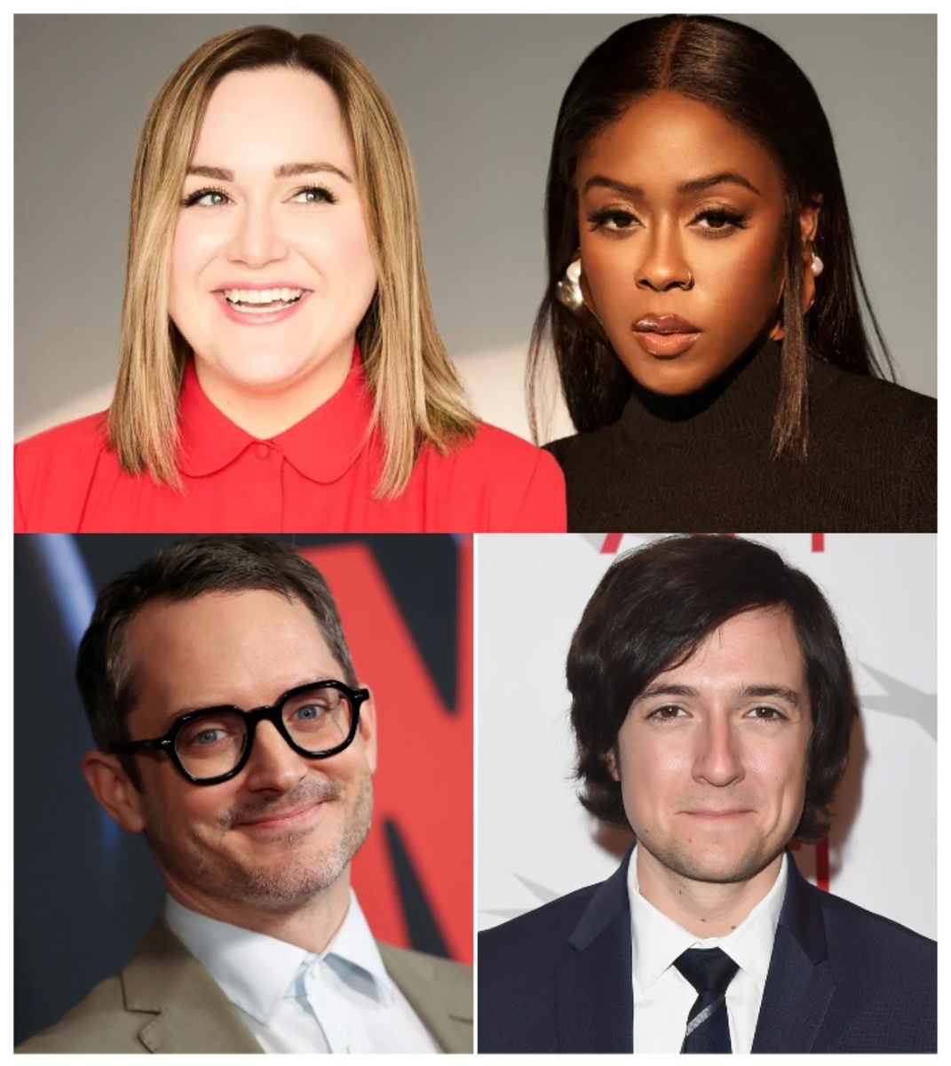 Рэйчел Сеннотт, Моусес Ингрэм, Элайджа Вуд и Джош Бренер Фото: Steph Girard/Julian Dakdouk/ Getty Images